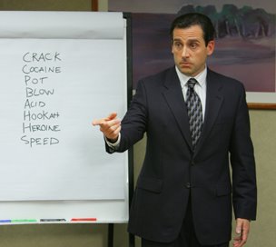 Michael Scott rules the conference room